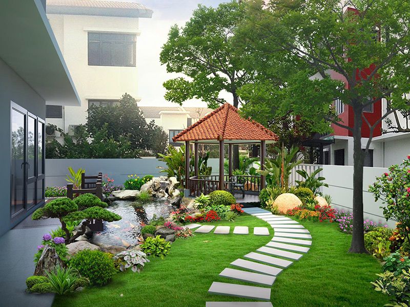 Đá trang trí tiểu cảnh hồ cá sân vườn